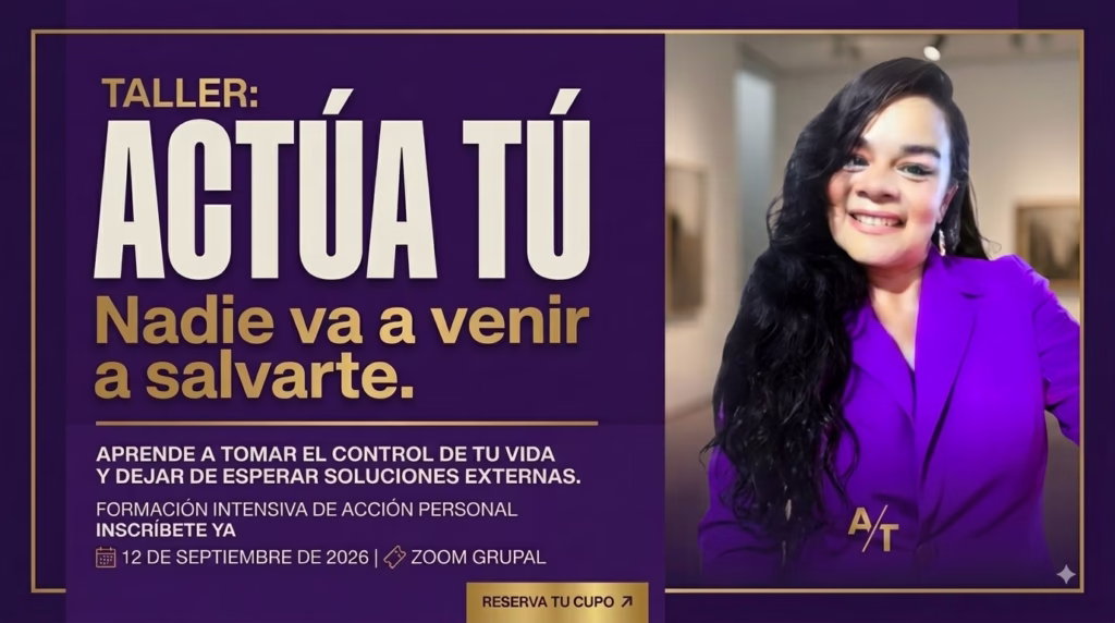 No necesitas esperar a que tu vida cambie: necesitas comenzar a actuar
Hay momentos en los que sabemos que queremos avanzar, pero no encontramos claridad, energía o determinación para dar el primer paso. Podemos pasar meses esperando sentirnos preparados, esperando que las circunstancias mejoren o que alguien llegue a mostrarnos el camino.
Pero el cambio no siempre comienza cuando todo está resuelto. Muchas veces comienza cuando decidimos mirarnos con honestidad, reconocer lo que necesitamos y asumir un papel activo en nuestra propia vida.
Soy Marissa Navarrete, coach de vida, y he creado este espacio para acompañarte en ese proceso. Aquí encontrarás reflexiones y herramientas sobre bienestar, hábitos, límites, gestión emocional, resiliencia y desarrollo personal.
Mi propósito es ayudarte a transformar la confusión en claridad, la intención en acción y los pequeños pasos en avances sostenibles. No necesitas tener todas las respuestas. Necesitas comenzar desde donde estás, con los recursos que tienes y con una decisión concreta.
A través del programa grupal “Actúa tú: nadie va a venir a salvarte”, aprenderás a reconocer tus fortalezas, identificar aquello que te detiene, organizar tus prioridades y construir un plan de acción alineado con tus objetivos.
No se trata de hacerlo todo a la perfección. Se trata de dejar de postergarte.
Tu historia no termina en lo que te ocurrió. Tu futuro también se construye con las decisiones que tomas hoy.
Bienvenido a este espacio. Aquí comienza tu ¿Estás listo para comenzar?
Conoce el programa “Actúa tú” y descubre cómo puedes avanzar con claridad, acompañamiento y propósito.
Este contenido tiene fines educativos y de desarrollo personal. No sustituye la atención médica, psicológica ni psicoterapéutica.